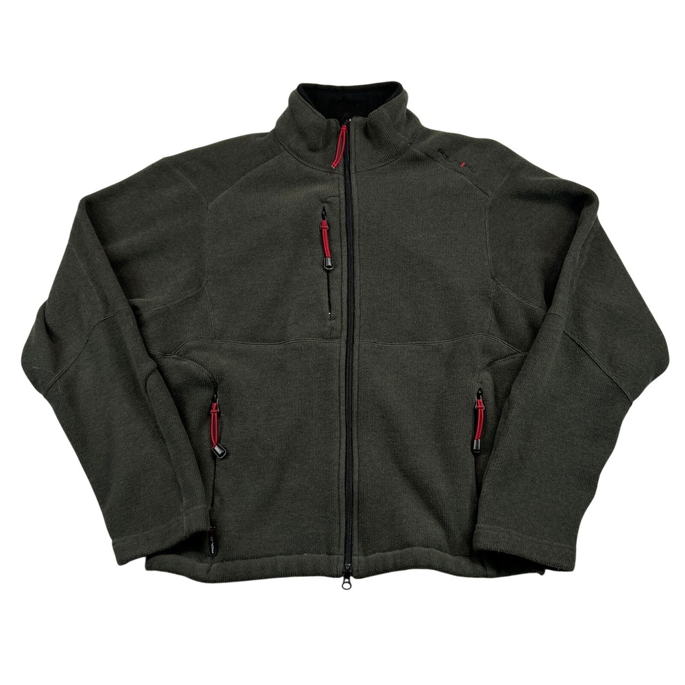 Vintage 90s Polo Ralph Lauren Full Zip Fleece Jacket Gray Men XL Minimalist